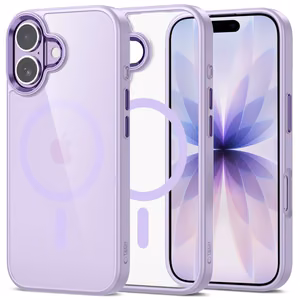 Tech-Protect MagMat MagSafe dėklas iPhone 17 skaidrus violetinis