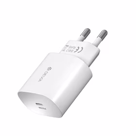 "Devia" sieninis įkroviklis Smart PD 25W 1x USB-C baltas + USB-C kabelis - USB-C