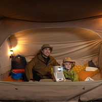 "Yaber T2 Plus" LCD FullHD 1080p multimedijos projektorius su JBL garsiakalbiais - smėlio spalvos