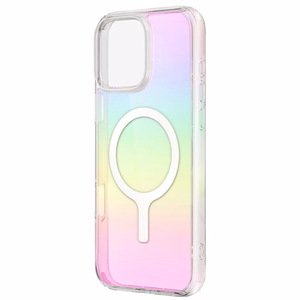 Uniq Iridescia Magclick įkrovimo dėklas iPhone 16 Plus – įvairiaspalvis