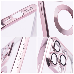 Чехол для iPhone 16e (SE 4 2025) / 17e Glam пудровый розовый