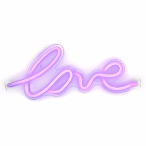 Neoninis LED ant USB - LOVE modelis