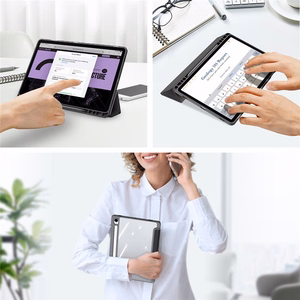 Dėklas Dux Ducis Toby Samsung X520/X526 Tab S10 FE/X710/X716 Tab S9/X510/X516 Tab S9 FE juodas