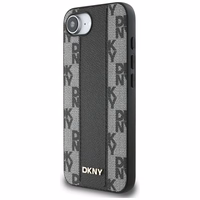 DKNY odinis languotas mono raštas Magnetinis iPhone 16e dėklas - juodas