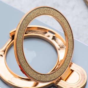 Telefono stovas CIRCLE GLITTER – lipnus – auksinis