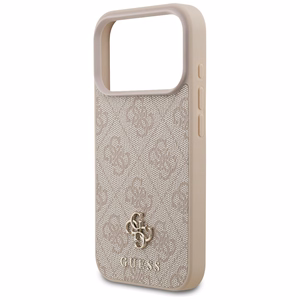 Guess 4G Small Classic Logo MagSafe dėklas iPhone 18 Pro / 17 Pro – rožinis