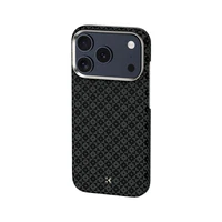 "Benks" magnetinis šarvas "Air Armor Grid Kevlar Case Metal Frame 600D (B069) for Iphone 17 Pro black