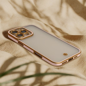 Silky Gold dėklas telefonui iPhone 16 6,1" rožinė