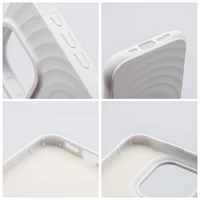 Silicone Zephyr Mag Cover suderinamas su MagSafe dėklas telefonui IPHONE 16 baltas