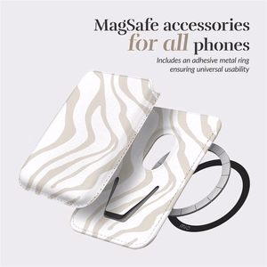 MIO Sandy Zebra Magsafe Dėklas su kortelių laikikliu