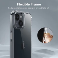 ESR Ice Shield dėklas telefonui iPhone 15 Plus - skaidrus