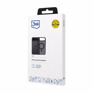 3mk Smoke Magnetinis dėklas telefonui iPhone 17 Air - juodas pusiau skaidrus