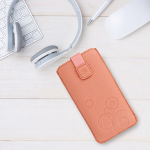 WONDER Deko dėklas telefonui (dydis L) Iphone 13 Mini/12 Mini/SE 2020/2022/7/8 persikinis