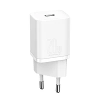 Įkroviklis Baseus Super Si 20W USB-C baltas CCSUP-B02