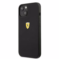 Ferrari FESSIHCP13SBK iPhone 13 mini 5.4" juodas/juodas kietas dėklas silikoninis