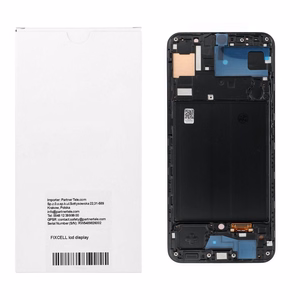 REWA OLED LCD ekranas su rėmeliu, skirtas SAMSUNG A50, juodas