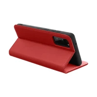 SMART PRO knygos tipo odinis dėklas telefonui XIAOMI Redmi Note 14 4G (GLOBAL - 164,84mm x 78,15mm x 8,16mm) bordo