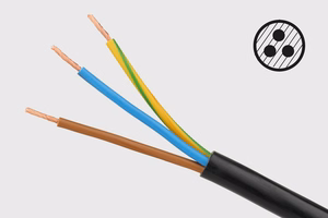 Rebel maitinimo lizdų juosta, 5 lizdai, su jungikliu, 3 m, 3×1,5 mm