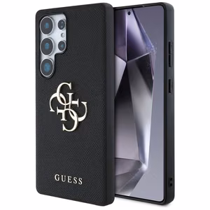 GUESS чехол SAMSUNG S25 Ultra GUHCS25LPGT4MBK (PU Grained Big 4G and Classic Logo) черный
