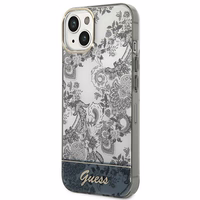 Guess GUHCP14MHGPLHG iPhone 14 Plus 6.7 "pilkas/pilkas kietas dėklas Porcelain Collection