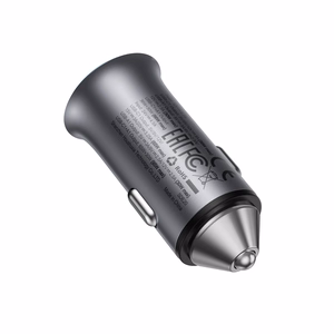 Automobilinis įkroviklis Acefast B16 95W USB-C/USB-A pilkas