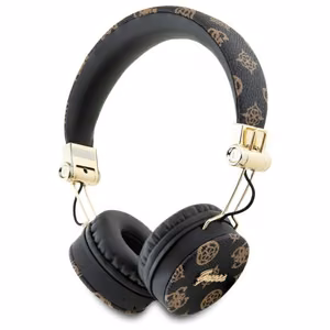 Guess Bluetooth ENC GUBH70EPOSMK ant ausų ausinės juodos/juodos bijūnų užrašas apvalios formos