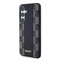 DKNY Odinis langeliais raštuotas magnetinis dėklas Samsung Galaxy S24 - juodas