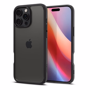 Spigen Ultra Hybrid iPhone 16 Pro dėklas - matinė juoda
