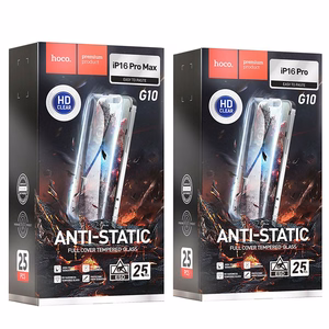 HOCO grūdintas stiklas HD antistatinis (rinkinys 25in1) – daugiapakė iPhone 16 Pro Max / 17 Pro Max (G10)