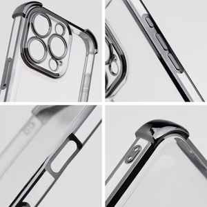 Dėklas telefonui ANTISHOCK ELECTRO skirtas IPHONE 15 Pro, juodas