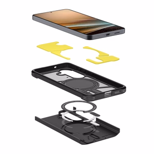 Spigen Tough Armor Mag MagSafe dėklas skirta Samsung Galaxy S26 Plus juodas
