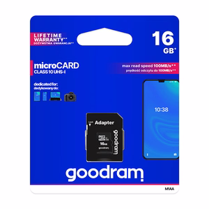 Goodram M1AA-0160R12 atminties kortelė 16 GB MicroSDHC Klasės 10 UHS-I
