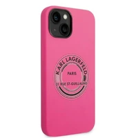 Karl Lagerfeld KLHCP14MSRSGRCF iPhone 14 Plus 6.7 "kietasis dėklas rožinis / rožinis silikoninis RSG