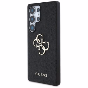 GUESS чехол SAMSUNG S25 Ultra GUHCS25LPGT4MBK (PU Grained Big 4G and Classic Logo) черный