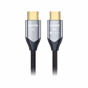 Laidas HDMI 2.1 Forcell Cafule 8K 60Hz / 4K 120Hz - Ultra High Speed, HDR, eARC, VRR, 48Gbps 5 m juodas