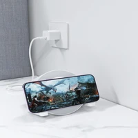 "Devia" "Bluetooth" garsiakalbis IM-3 su 15 W belaidžiu įkrovikliu ir šviesiai balta spalva