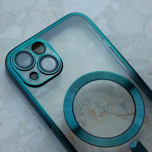 Dėklas Color Chrome Mag skirtas Samsung Galaxy A27 5G žalias