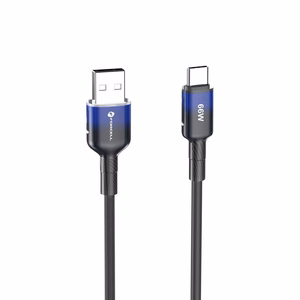 FORCELL F-ENERGY C352 kabelis USB A į Type C QC4.0 3A 66W Gradientinis 1 m juodas