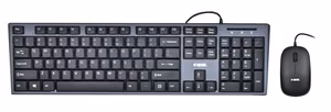 iBox IKMS606 клавиатура и мышь USB QWERTY чёрный