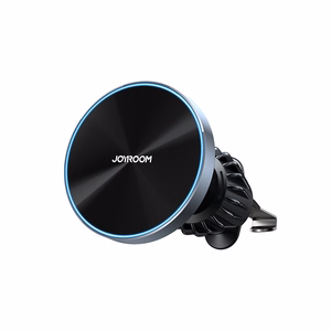 Belaidis automobilinis įkroviklis-laikiklis Joyroom (JR-ZS240 Pro) Magnetic (MagSafe 15W) tvirtinamas ant ventiliacijos grotelių juodas