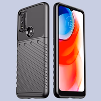 Thunder dėklas lankstus šarvuotas dangtelis Motorola Moto G Play 2022 juodas