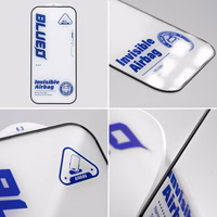 5D Mr. Monkey Glass - Apple iPhone 15 juodas (Airbag anti-sulaužymo)