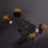 "Wozinsky" WUD-01B telefono laikiklis dviračiui ant vairo - juodas