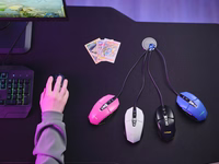 Trust GXT 109W Felox - 6400 DPI optinė žaidimų pelė (balta)