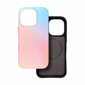FORCELL F-PROTECT Mirage, karinio lygio dėklas su MagSafe, suderinamas su IPHONE 15 PRO MAX rožinė mėlyna