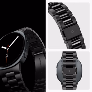 Spigen Modern Fit Band 316L apyrankė, skirta „Samsung Galaxy Watch 40/44/46 mm“ – juoda