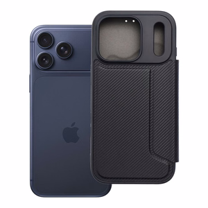 Dėklas telefonui Razor Book skirtas iPhone 17 Pro - juodas