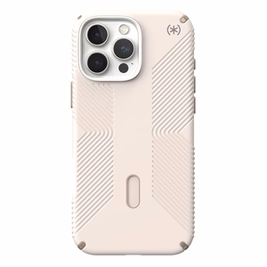 Speck Presidio2 Grip ClickLock & MagSafe dėklas, skirtas iPhone 16 Pro Max, „Bleached Bone“ / „Heirloom Gold“ / „Hazel Brown“