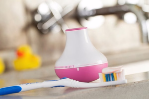 Quirky Bobble Brush dantų šepetėlio laikiklis, mėlynas