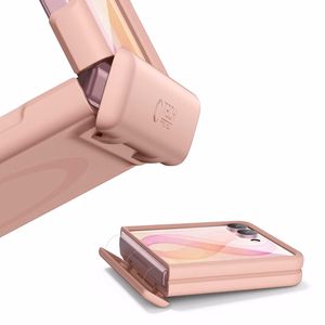 Tech-Protect Kevlar Aura dėklas, skirtas Samsung Galaxy Z Flip 8, suderinamas su MagSafe – rožinis